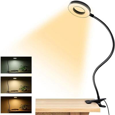 LED Study Desk Lamp with Magnifying Glass and Fill Light for Eyes and Eyebrows