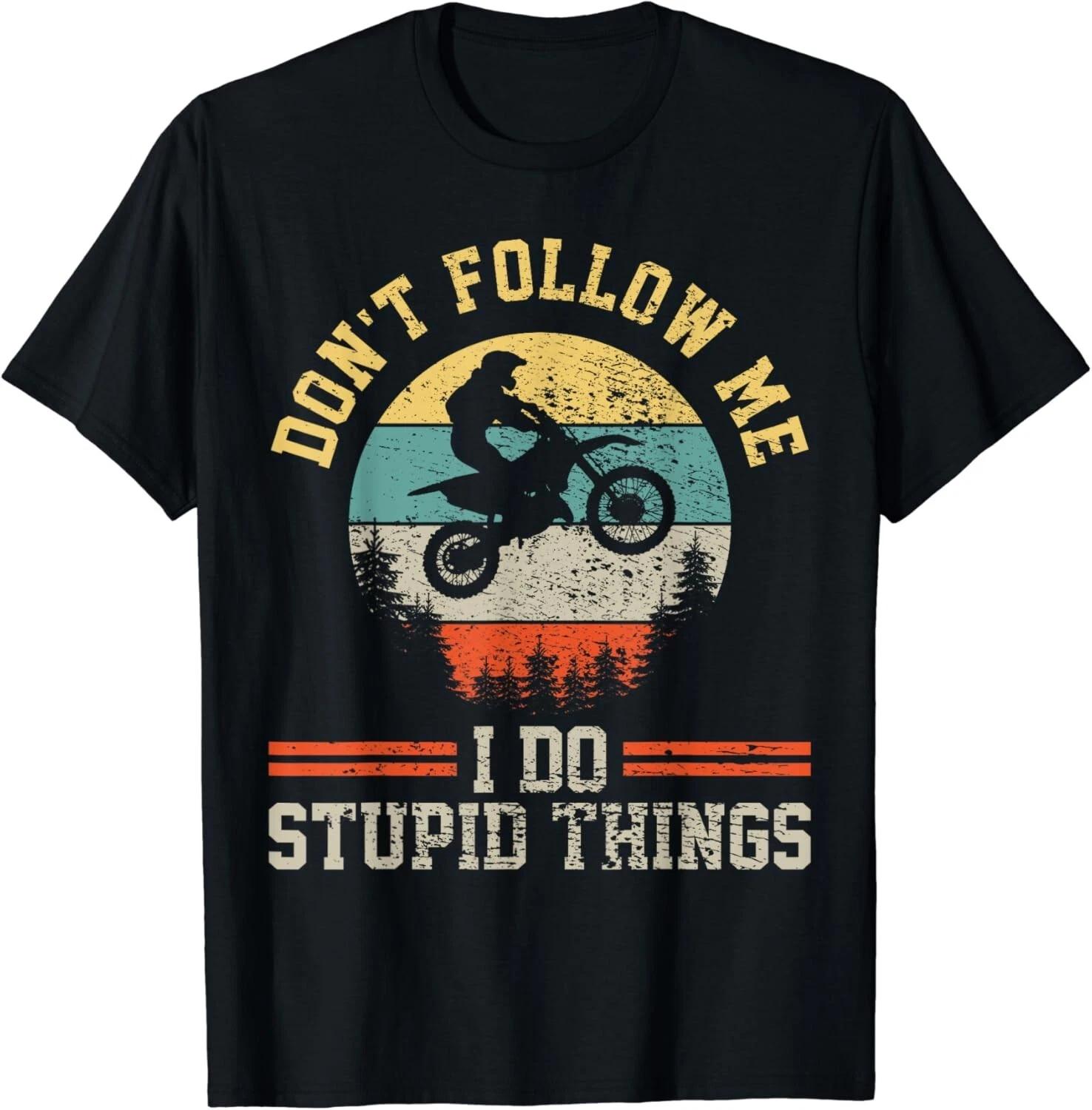 Motocross Dirt Bike Retro Vintage Gift Unisex T-Shirt S