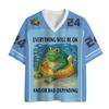 Interesting Frog 3D Print Quick-dry Breathable Sports Men Women Vneck LooseTrend Tshirt Fashionable Street Y2K Parental Clothing