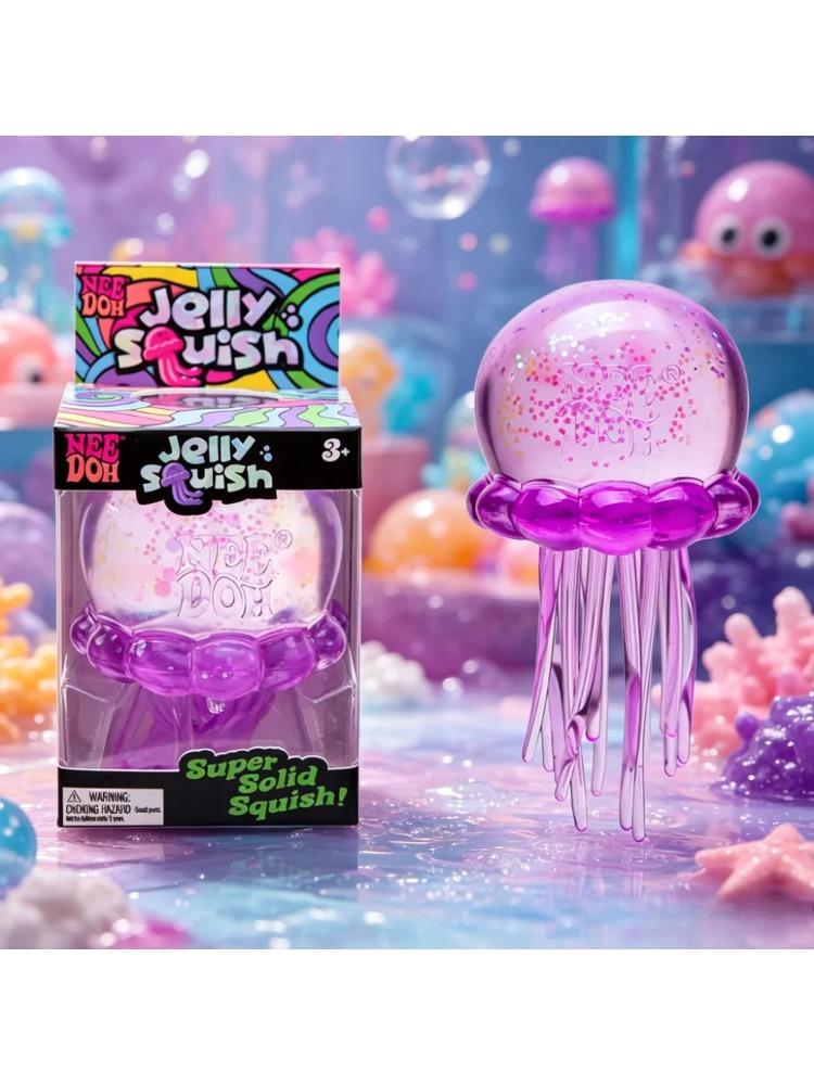 Nová chobotnice Squishy hračka Realistická medúza Stresový míček Plážová vodní hra Venkovní mačkací Fidget hračka pro úlevu od stresu