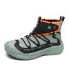 2025 Outdoor Green Walking Shoes Men Fashion High Top Casual Boots Men Platform Breathable Hiking Shoes For Men Trekking Boots
