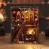 Wooden Mini Doll House Kit Handmade 3D Puzzle Assemble Building Model Dollhouse Making Room Toys With Furniture Christmas Gifts