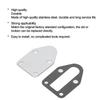 Fuel Pump Block Off Plate Without Holes Stainless Steel Replacement for Small Block Chevy V8 Engines From '55'00