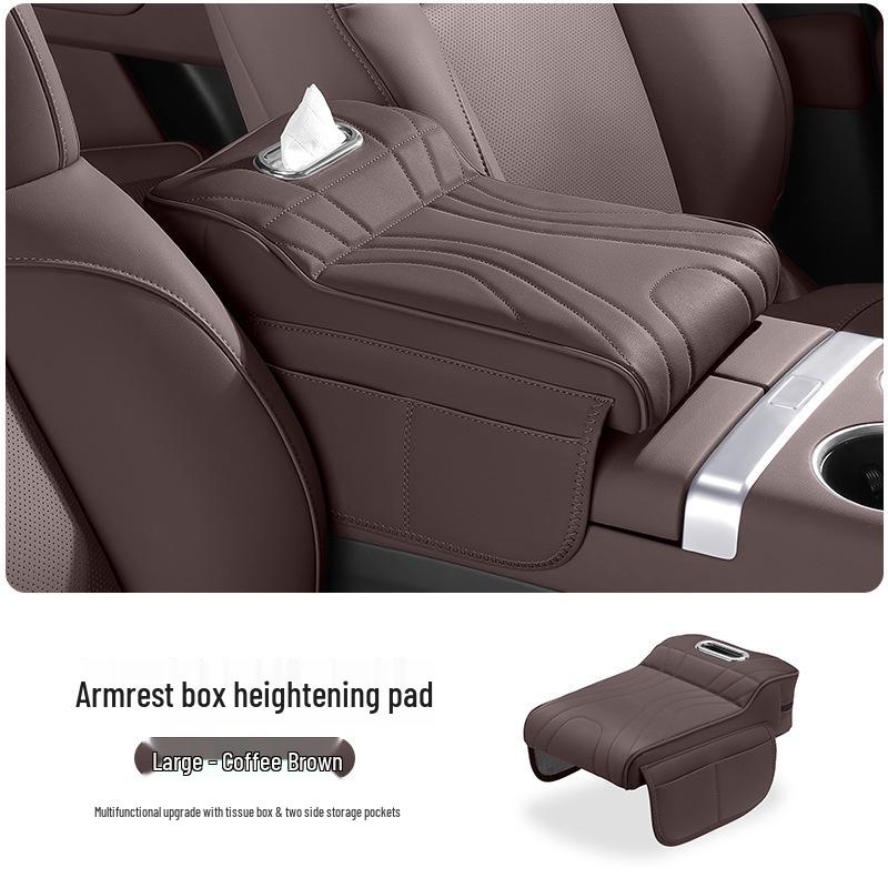 Universal Car Central Armrest Pad: Elevated Elbow Support & Protective Cover