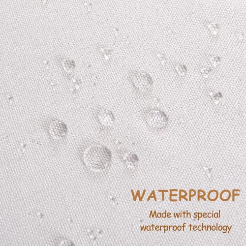 WAITER TREE Tablecloth, Table Cover, Solid Color, Waterproof, Matte, Dining Table Cover, Rectangular Table, Beige 3, 145x300cm