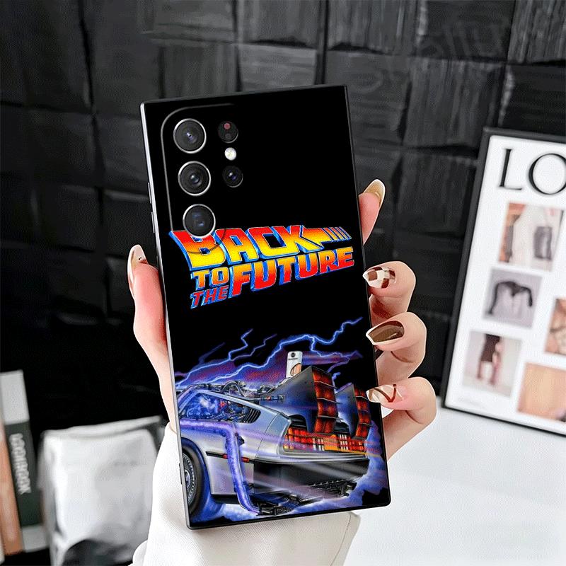 Back To The Future Soft Phone Case for Samsung Galaxy S26 S25 Edge S24 Ultra S23 Plus S22 S21 FE S20 Black Cover Back Shell