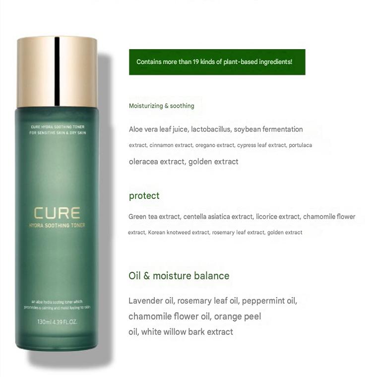 KimJeongmoon Cure Hydra Soothing Toner, 130ml, 4 pcs.