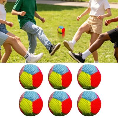 1/3/6/9Pcs Colorful Beanbag Handmade Foam Filled Throwing Ball Footbag Kids Adults Indoor Outdoor Courtyard Play Soft Kickball Toy