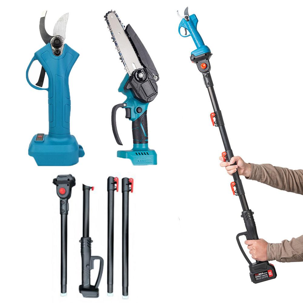 

Бесщеточная телескопическая пила 3 в 1 3500 Вт, высоторез для обрезки высоких веток, садовый электроинструмент для аккумулятора 18 В