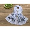 New Blackout Beach Towel Summer Air Conditioning Shawl Chiffon Scarf Temperament Celebrity Women's Gauze Scarf