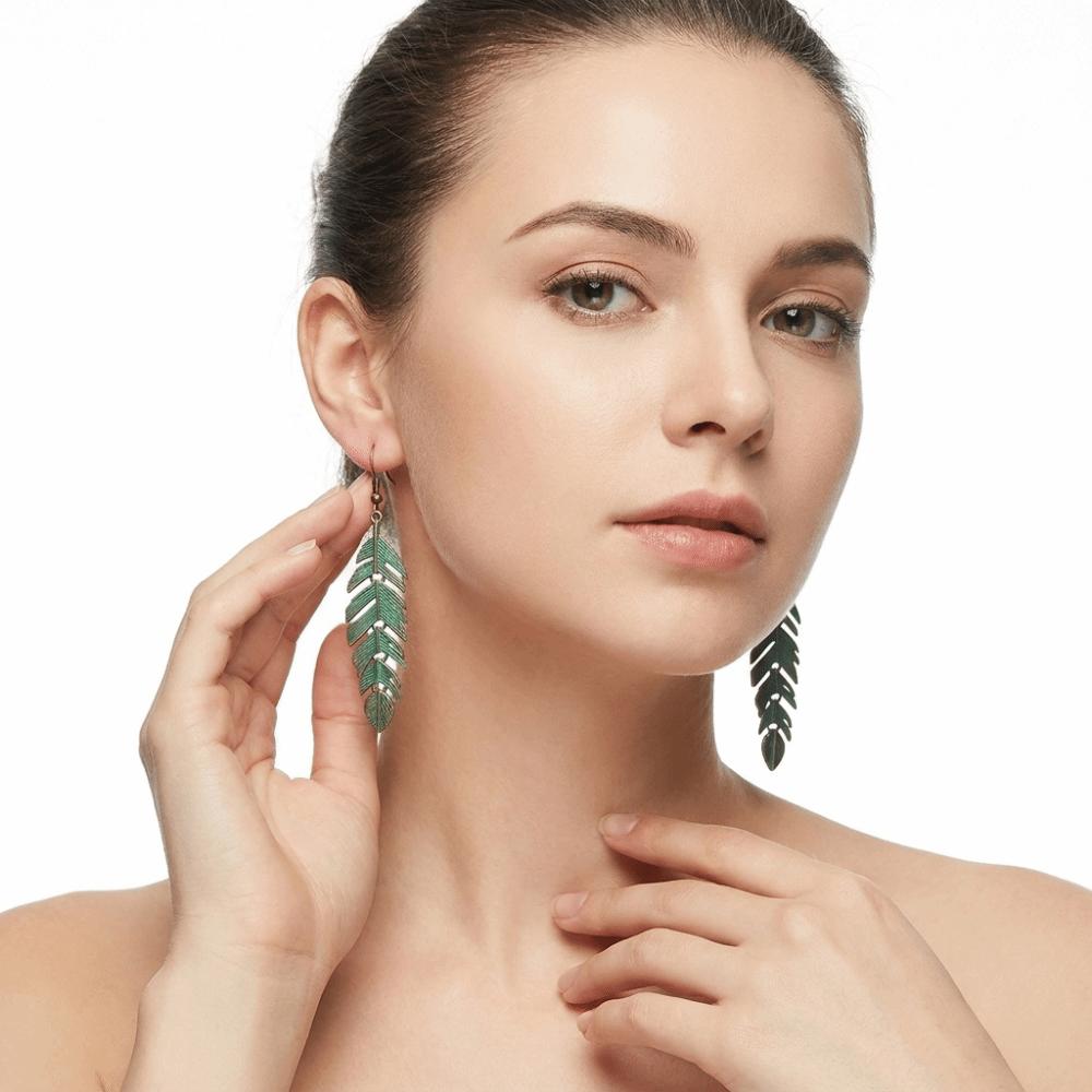 Vintage Hong Kong Style Boho Earrings Retro Metal Ethnic Earrings Dangle Earrings  Daily Jewelry