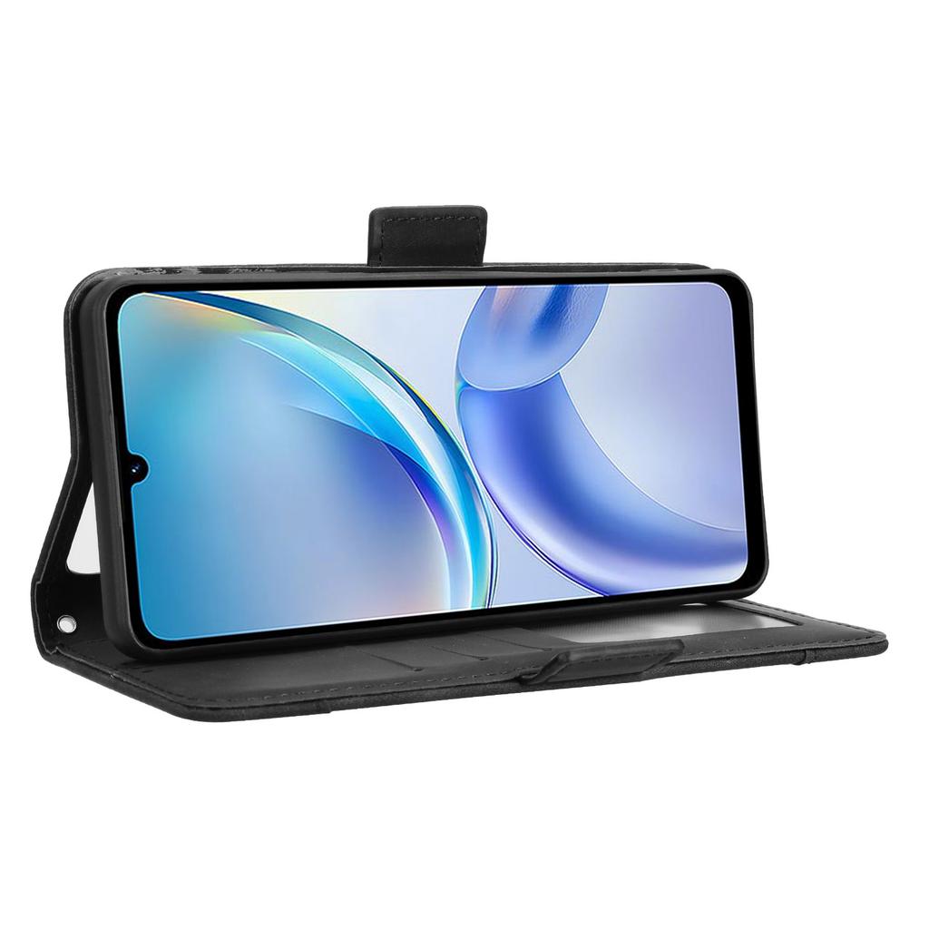 For ZTE Blade A36 Leather Case Phone Wallet Cover with Multiple Card Slots