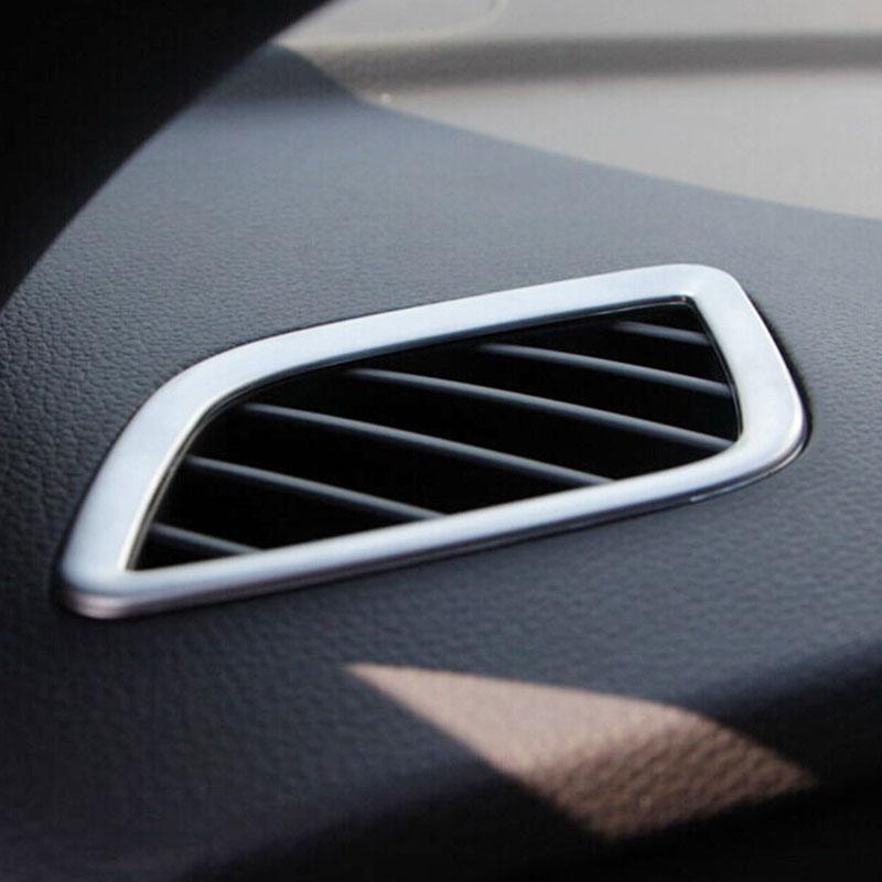 Matte Silver For Hyundai Sonata 2015 2016 2017 Accessories Car Dashboard Air Conditioner Outlet AC Vent Frame Cover Trim