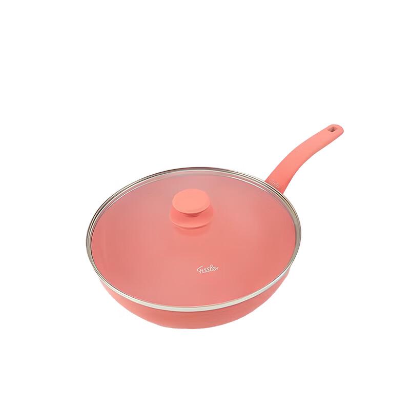 Керамическая сковорода-вок Fissler серии Ceramica, цвет Сакура Розовый