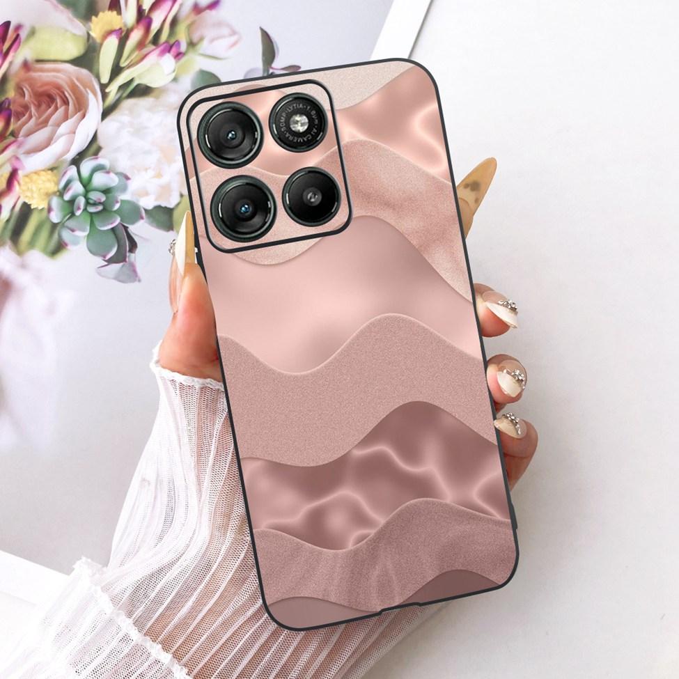 Black Case For Motorola Moto G77 Cover XT2621-4 Fashion Butterfly Cute Luxury Painted Silicone Casing For Moto G77 Motorola G77