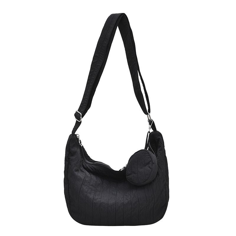 

Bag women s new spring and summer lazy style casual versatile tote large capacity red shoulder messenger canvas bag One size чёрный