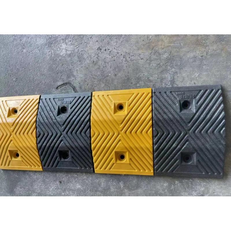 Rubber Speed Bump: Door, Road, Groove, Ramp Mat - Parking Wheel Stopper with Shock Absorption.