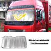 Parasolar parbriz rulotă Protector parbriz rulotă pentru motorhome Folie de aluminiu față-verso Camioane Rulote Parasolar Accesoriu de răcire