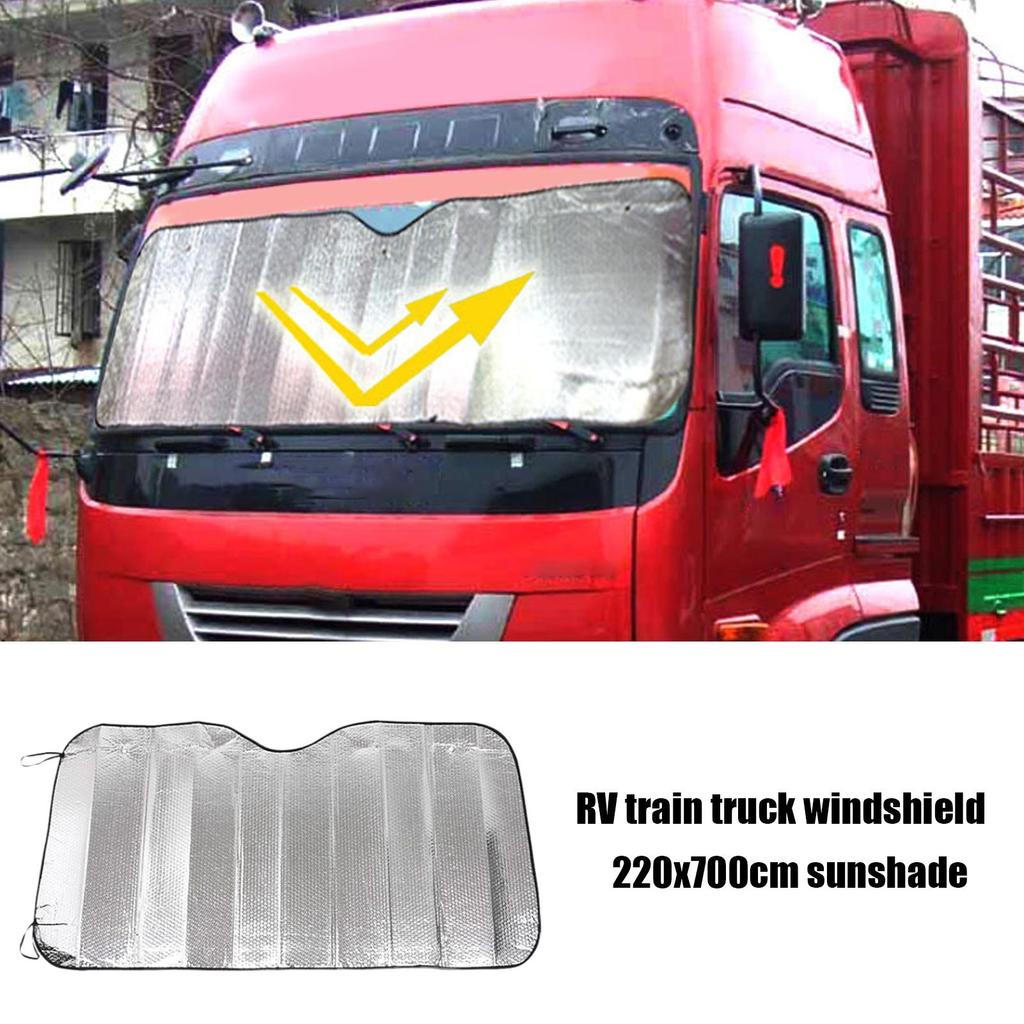 Parasolar parbriz rulotă Protector parbriz rulotă pentru motorhome Folie de aluminiu față-verso Camioane Rulote Parasolar Accesoriu de răcire