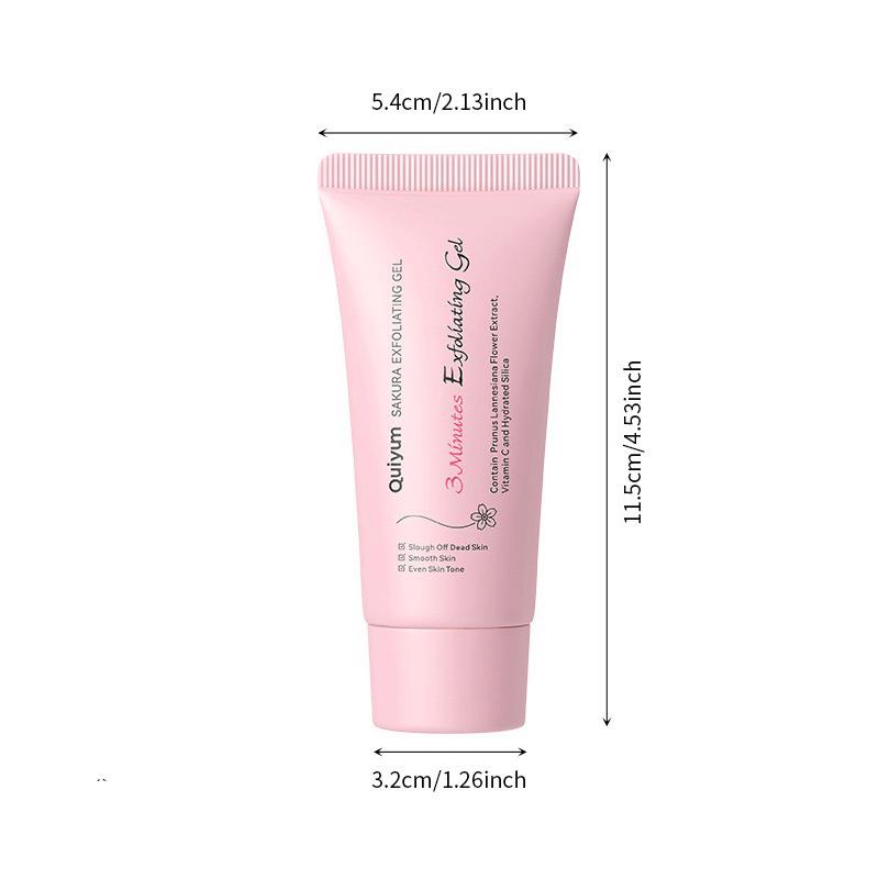 

QUIYUM Отшелушивающий гель «Сакура» (50г) – Нежный скраб для лица для очищения пор и удаления омертвевших клеток кожи 50g