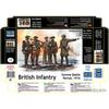 Master Box 1/35 Scale British Infantry Unit (5 Figures), First Battle of the Somme, 1916, Plastic Model Kit, MB35146