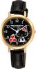 Citizen Analog Hello Kitty Waterproof Wristwatch with Leather Strap and Black Dial Q&Q Women's (0031N105)