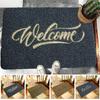 Dekorative Fußmatte für den Eingangsbereich, Polyester, rutschfeste Boden-Willkommensmatten