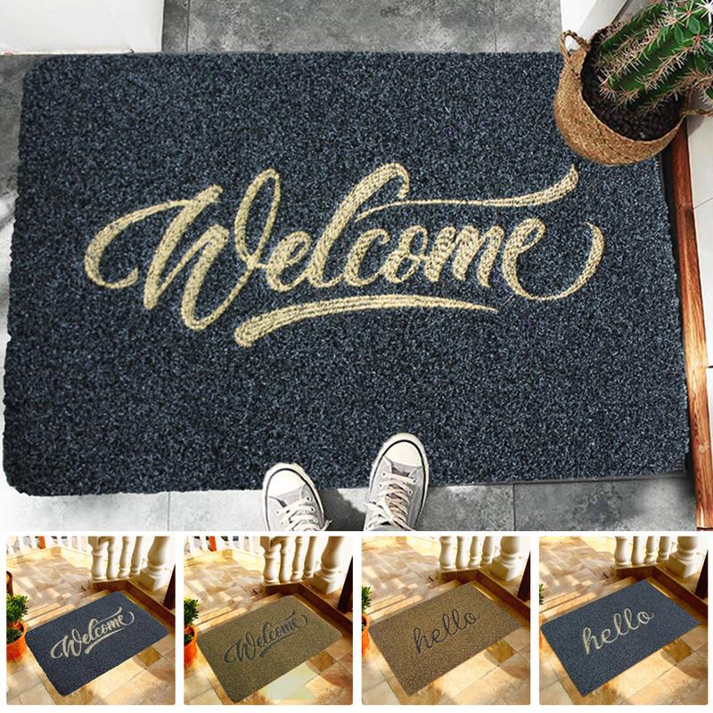 Covoraș decorativ pentru ușă din față pentru intrare, din poliester, pentru podea anti-alunecare