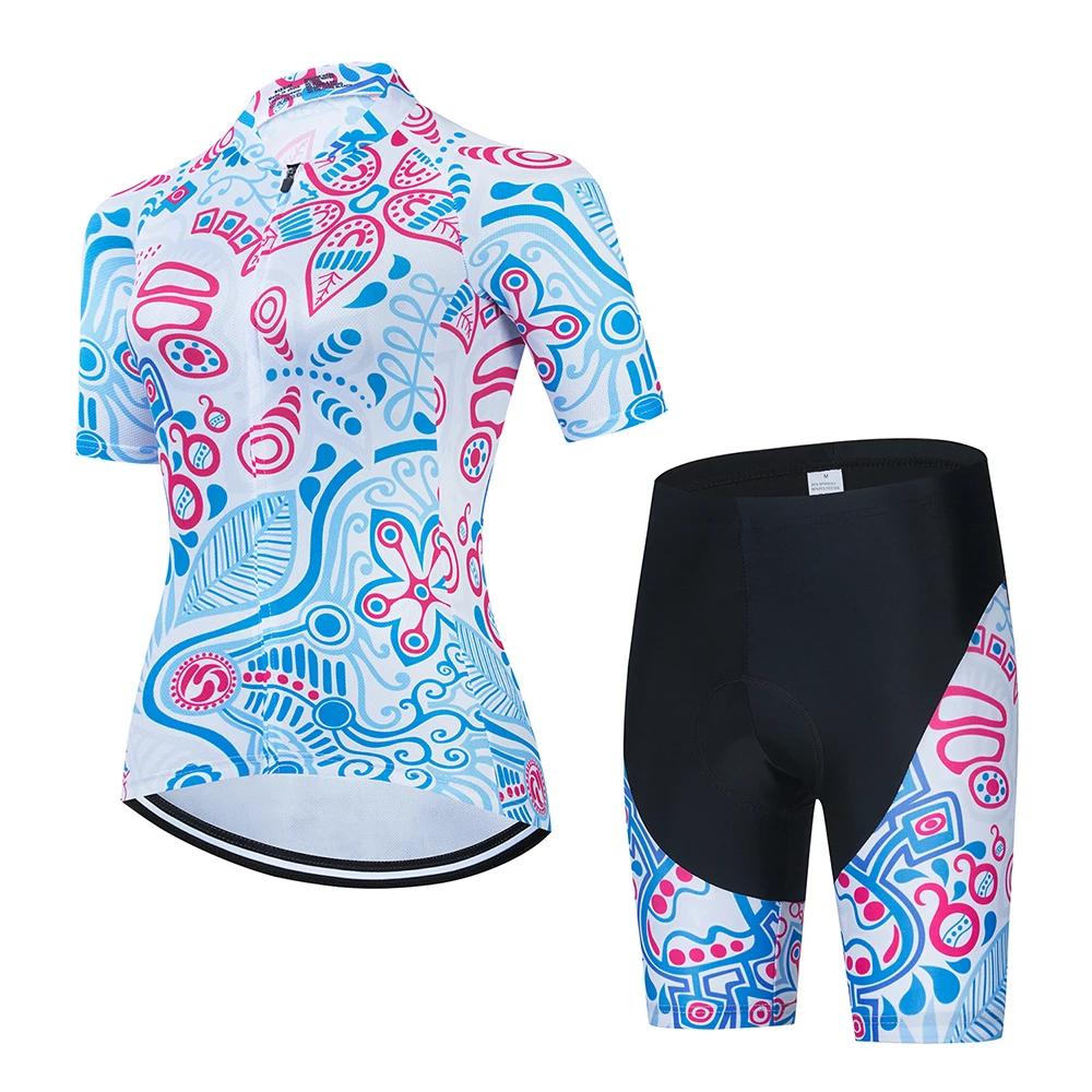 2026 Summer Breathable Cycling Suit Set Mountain Bike Female Women Sportwear Cheap Wholesale Women Clothes Woman Clothing Women's Cycling Shorts Sets