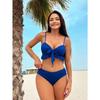 New Split Three-piece Conservative Bikini Skirt Mesh Sexy European and American Style Swimsuit
