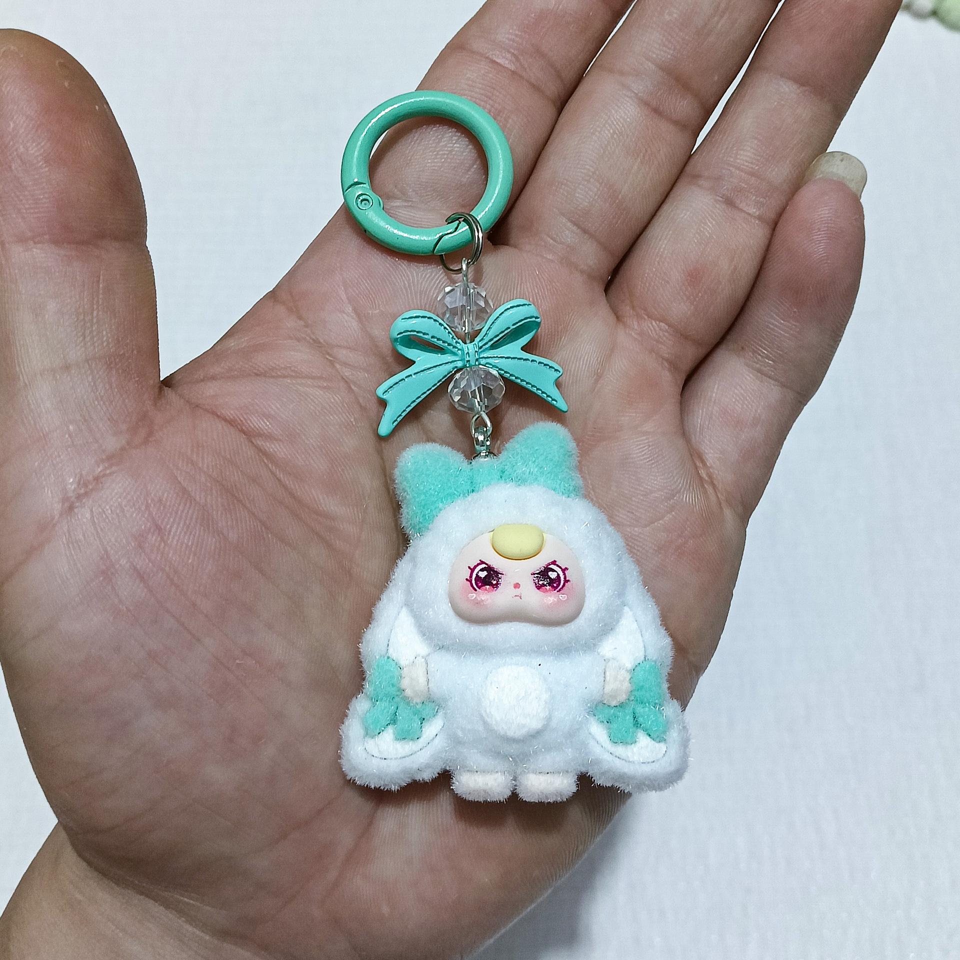 

Милый брелок-кукла для 3-летнего ребенка с висячими ушками и бантом One Size