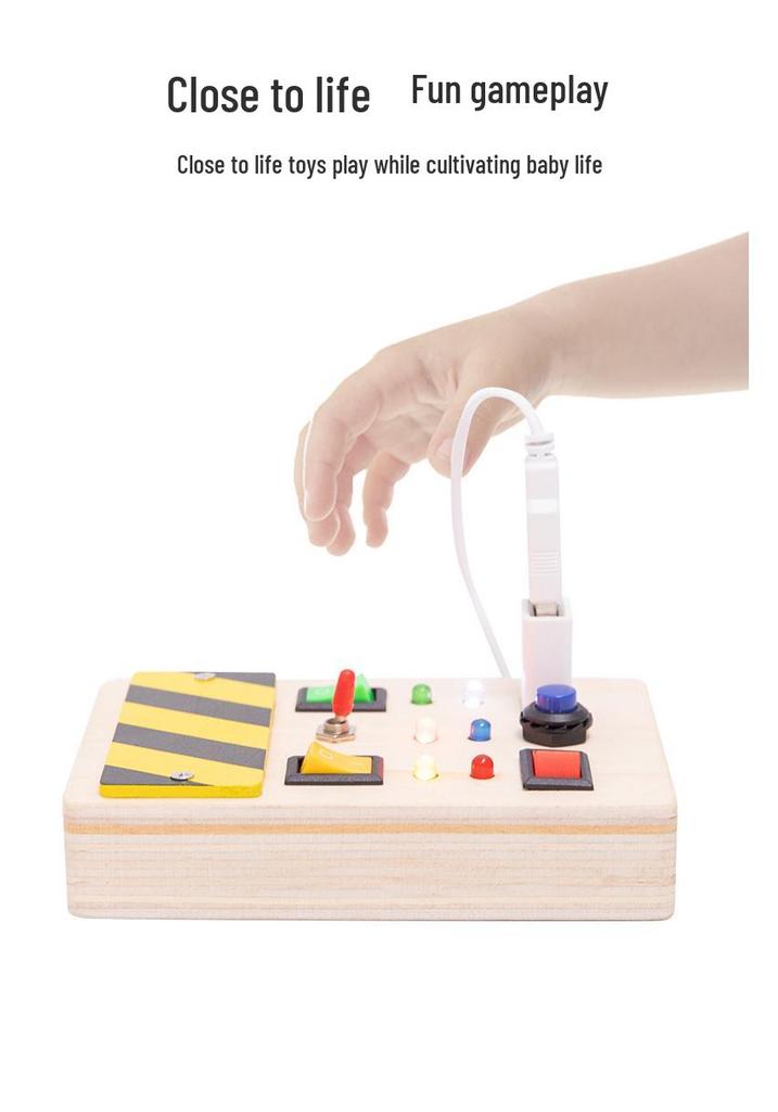 Creative Circuit LED Busy Board: Colorful Educational Toy for Children's Early Learning