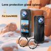 For Insta360 X5 PULUZ Rotating Optical Tempered Glass Lens Guard Protective Cover (Transparent)