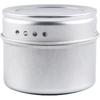 Bekith 20 Pack Magnetic Spice Tins Storage Spice Containers, Clear Top Lid with Sift or Pour, Magnetic on Refrigerator and Grill, 240 PVC Spice Label