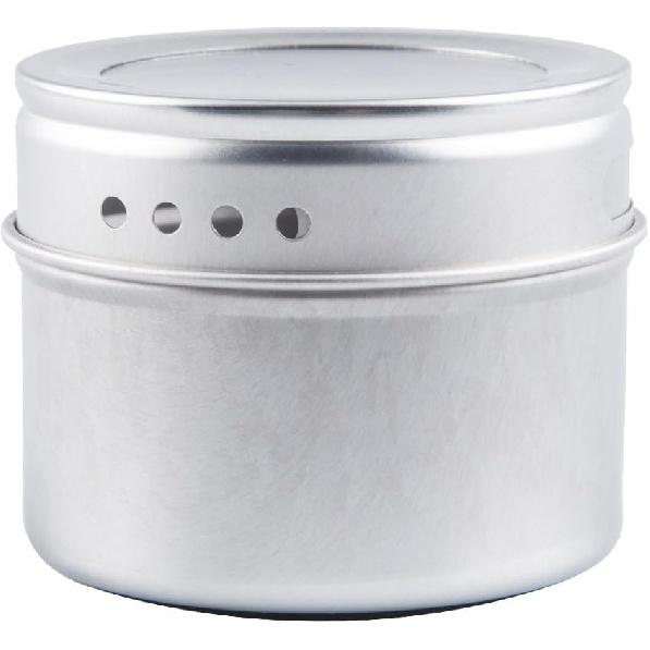 Bekith 20 Pack Magnetic Spice Tins Storage Spice Containers, Clear Top Lid with Sift or Pour, Magnetic on Refrigerator and Grill, 240 PVC Spice Label