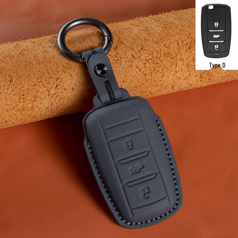 Changan Genuine Leather Key Case for EADO, CS75, CS35, CS55PLUS, Oshan X5/X7, UNI