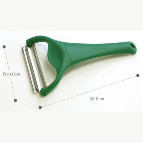[1 Pc] Nonoji Cabbage Pie MAX 2-Blade Peeler for Shredding, Green | Peeler for Shredding Cabbage, 2-Blade, Perfect for BBQs and Camping, Original Logo