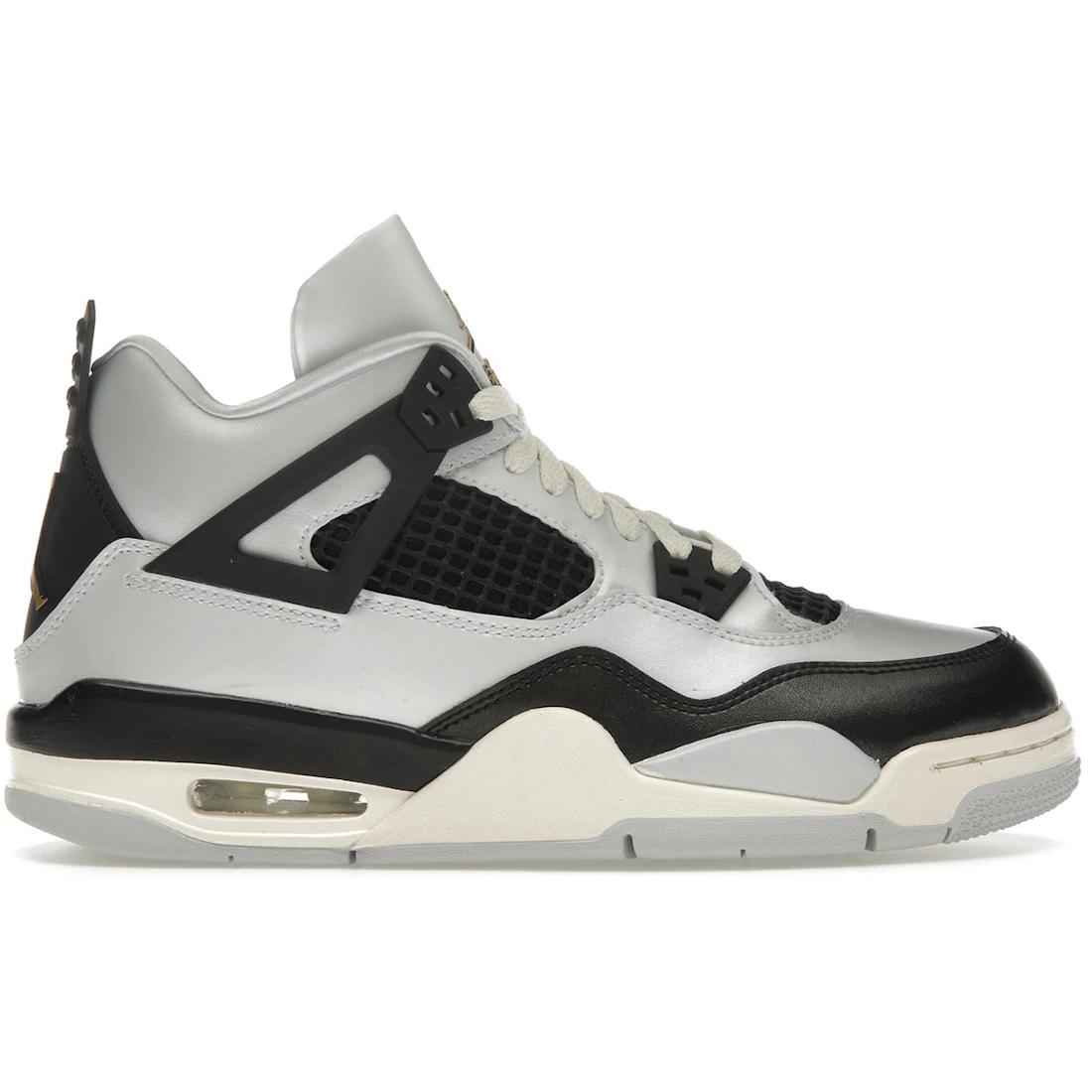

Новые кроссовки Jordan Air Jordan 4 GS Pure Platinum для баскетбола Удобные Противоскользящие Средние Детские FZ8585-070 36.5
