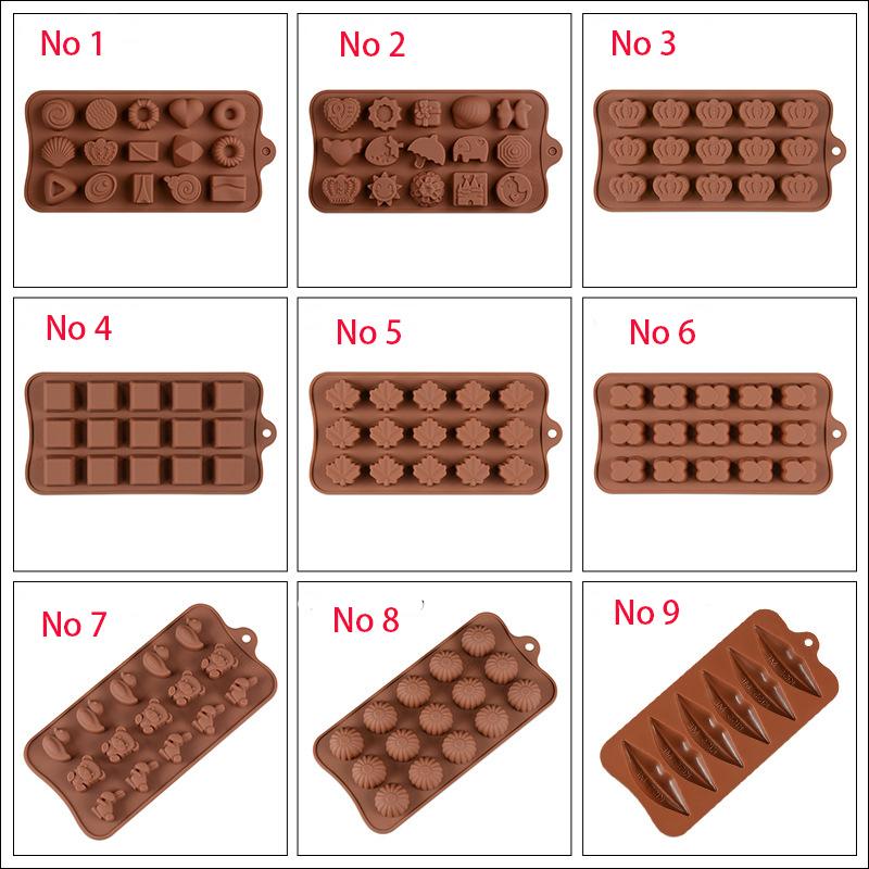 Silicone Chocolate Mold Baking Cake Pan For Pastry Bakery DIY Confectionery Tools Candy Making Accessories