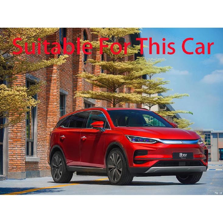 For BYD Tang II EV Tan EV   Carbon Fiber Style Door Window Armrest Cover Switch Panel Trim Molding Garnish