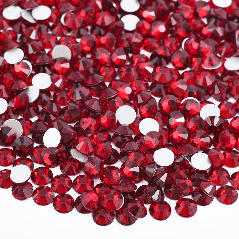 Glitter SS6 SS12 SS16 SS20 Light Rose Flat Back Crystal Stones Applique Non Hotfix Strass Glass Nail Rhinestone for DIY Craft