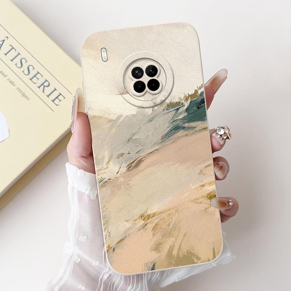 For Huawei Y9a Case FRL-23 FRL-L22 Fashion Painted Cover Soft Silicone TPU Phone Case For Huawei Y 9a Y9a Back Cover