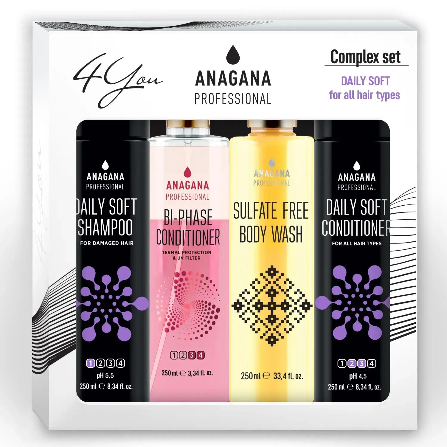 

Set 4YOU Daily soft for all hair types ANAGANA 4x250 ml