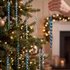 12Pcs High Transparency Christmas Hanging Ice Columns Icicle Decorations Pendant  Home Decor