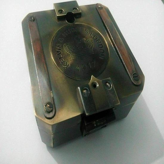 Busolă Brunton din alamă antică geologică - Articol cadou pentru busolă nautică din alamă