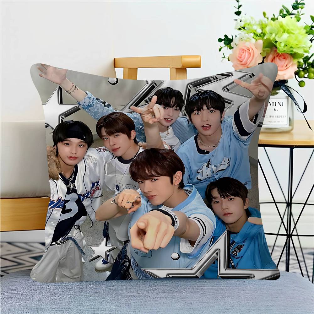 K-поп N-NCT-WISH Наволочка с кленовым дизайном Декор счастливого осеннего урожая Праздничный декор Наволочка 12x12Inch