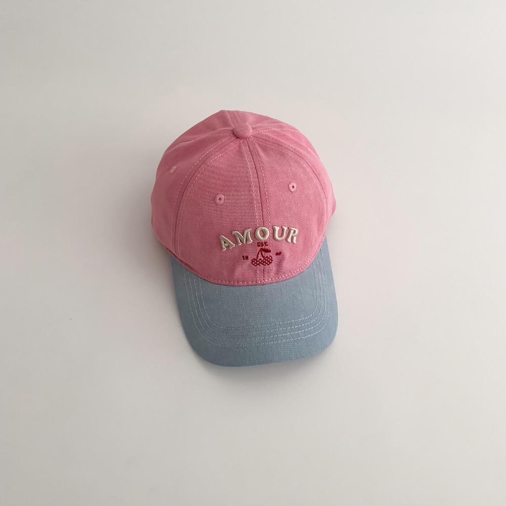 Thin Children Baseball Cap Letter Embroidered Sun Hat Leisure Style Sunshade Cap  Summer розы красного