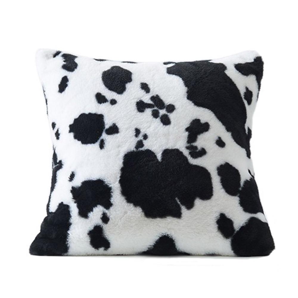 Fluff Cow Pattern Pillowcase 45CM Cushion Cover Home Decor Throw Pillowcover Sofa/Bed