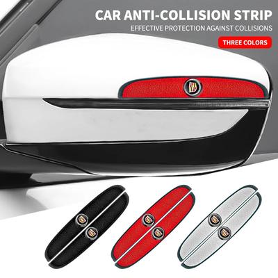 4 Stuks Rubberen Anti-botsingsstrip Auto Deur Achteruitkijkspiegel Beschermer Stickers Voor Escalade GT4 XT4 ATS XT5 CTS XTS RS