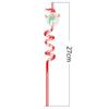 Spiral Christmas Plastic Straw Food Grade Christmas Party Decor Christmas Cartoon Straw  Children